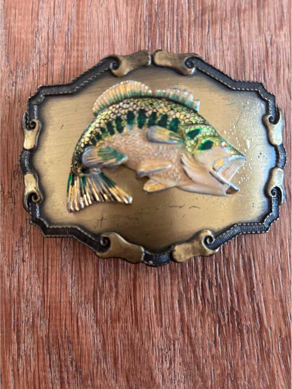 Belt Buckle Vintage Raintree Belt Buckle 1977 Largemouth Bass GUC